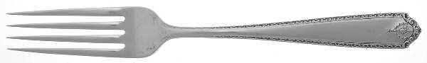 Lady Hilton (Sterling, 1940, No Monograms) Fork