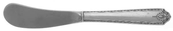 Lady Hilton (Sterling, 1940, No Monograms) Butter Spreader Hollow Hdl-Paddle/Stainless Blade