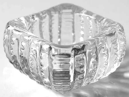 Lady Hilton (Sterling, 1940, No Monograms) Crystal Salt Dip