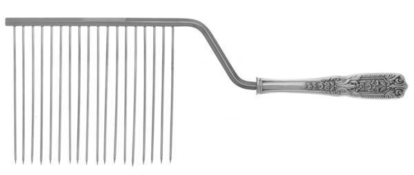 Milburn Rose (Sterling, 1940) Cake Breaker with Silverplate Prongs HC