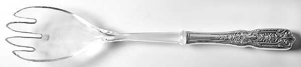 Milburn Rose (Sterling, 1940) Salad Serving Fork with Plastic Prongs
