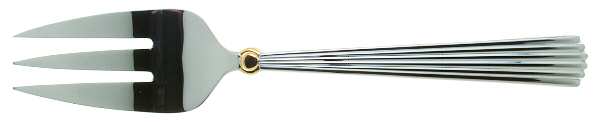 Carleton Gold (Stainless) Large Solid Cold Meat Serving Fork