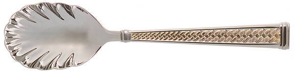 Kells Gold (Stainless, Gold Accent) Sugar Shell Spoon
