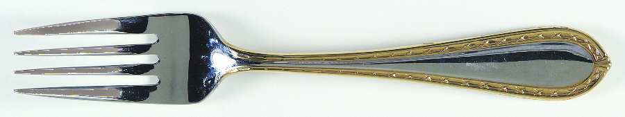 Powerscourt Gold (Stainless, Gold Accent) Individual Salad Fork