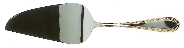 Powerscourt Gold (Stainless, Gold Accent) Pie and Cake Server, Solid Piece