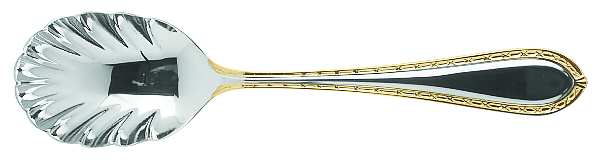Powerscourt Gold (Stainless, Gold Accent) Sugar Shell Spoon