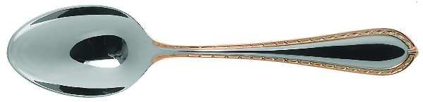 Powerscourt Gold (Stainless, Gold Accent) Tablespoon (Serving Spoon)