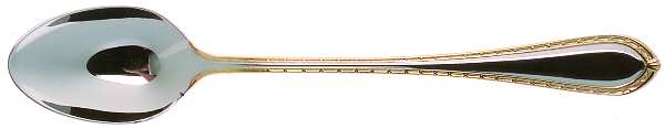 Powerscourt Gold (Stainless, Gold Accent) Iced Tea Spoon