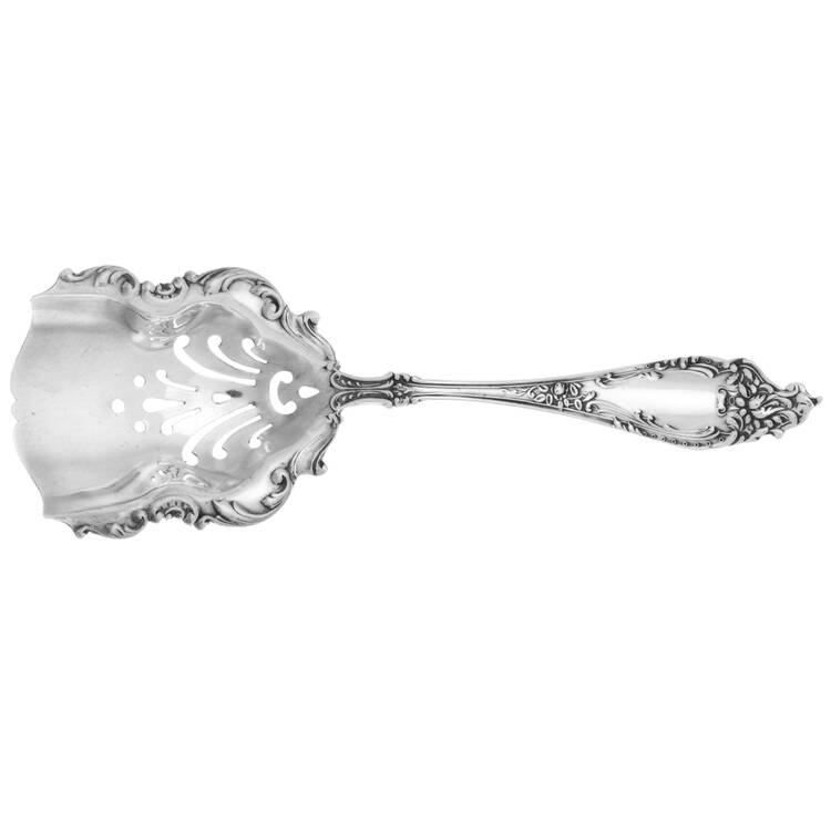 Altair (Sterling, 1904, No Monograms) Solid Bon Bon Spoon with Pierced Bowl