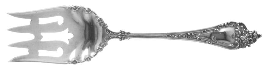 Altair (Sterling, 1904, No Monograms) Small Solid Cold Meat Serving Fork