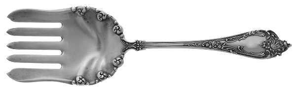 Altair (Sterling, 1904, No Monograms) Large Solid Fish Serving Fork