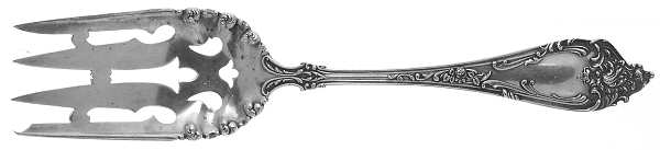 Altair (Sterling, 1904, No Monograms) Large Solid Cold Meat Serving Fork