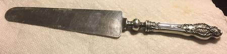 Bacchante (Sterling, 1895) Cake Knife with Silverplate Blade