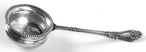 Bead (Sterling, 1890) Solid Individual Overcup Tea Strainer