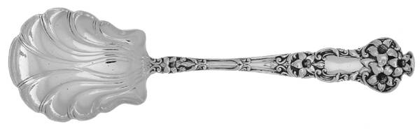 Bridal Flower (Sterling, 1910, No Monograms) Sugar Shell Spoon