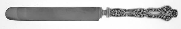 Bridal Flower (Sterling, 1910, No Monograms) Old French Hollow Knife with Bolster
