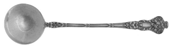 Bridal Flower (Sterling, 1910, No Monograms) Large Chocolate Spoon