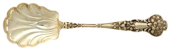 Bridal Flower (Sterling, 1910, No Monograms) Small Sugar Shell Spoon