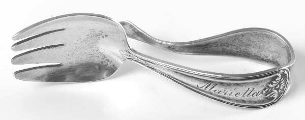Bunker Hill (Sterling, 1910) Curved Handle Baby Fork