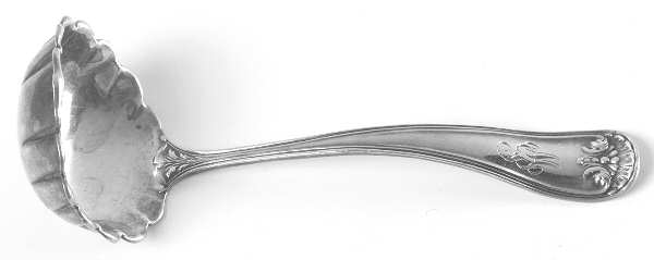 Bunker Hill (Sterling, 1910) Monogramed Solid Piece Cream Ladle