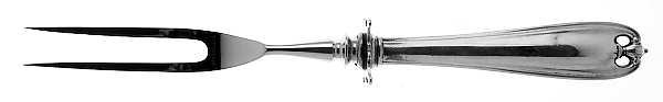 Carrollton (Sterling, 1914) Small Steak Carving Fork with Stainless Prongs