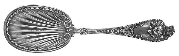 Cherub (Sterling, 1895) Sugar Shell Spoon