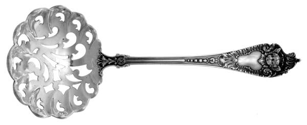 Cherub (Sterling, 1895) Small Pierced Nut Serving Spoon