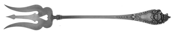 Cherub (Sterling, 1895) Large Lettuce Serving Fork