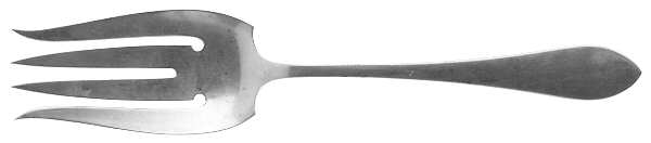 Colonial Antique (Sterling, 1922) Medium Solid Cold Meat Serving Fork