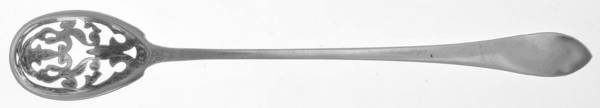 Colonial Antique (Sterling, 1922) Pierced Bowl Long Handle Olive Spoon