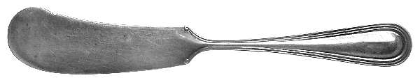 Commonwealth (Sterling, 1908) Flat Handle Butter Spreader