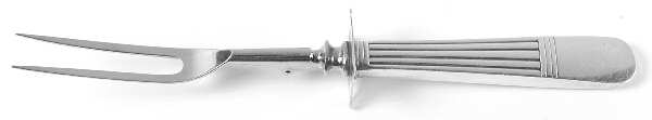 Dorian (Sterling, 1904) Large Stainless-Prong Roast Carving Fork