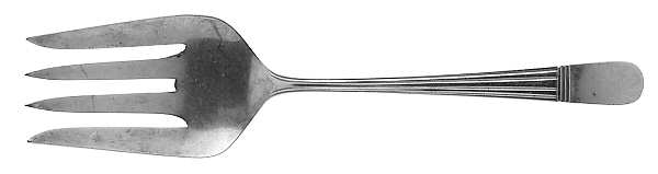 Dorian (Sterling, 1904) Small Solid Cold Meat Serving Fork