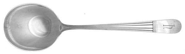 Dorian (Sterling, 1904) Monogram Round Bowl Soup Spoon (Gumbo)
