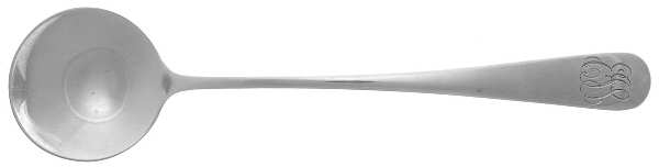 Etiquette (Sterling, 1923) Large Short Handle Chocolate Spoon