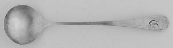 Etiquette (Sterling, 1923) Large Short Handle Chocolate Spoon