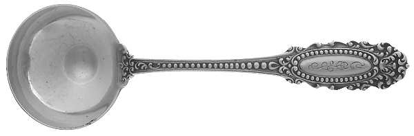 Eugenie (Sterling, 1895) Monogram Round Bowl Soup Spoon (Bouillon)