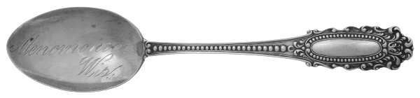 Eugenie (Sterling, 1895) Souvenir Spoon (Five O'Clock)
