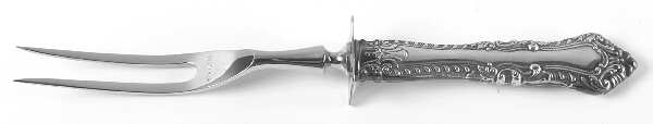 Foxhall (Sterling, 1942) Small Steak Carving Fork with Stainless Prongs