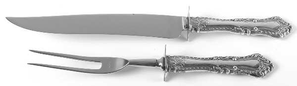 Foxhall (Sterling, 1942) Large 2-Piece Roast Carving Set w/Stainless Blade