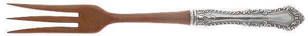 Foxhall (Sterling, 1942) Salad Serving Fork with Wooden Prongs