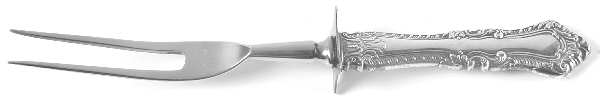 Foxhall (Sterling, 1942) Large Stainless-Prong Roast Carving Fork by Watson