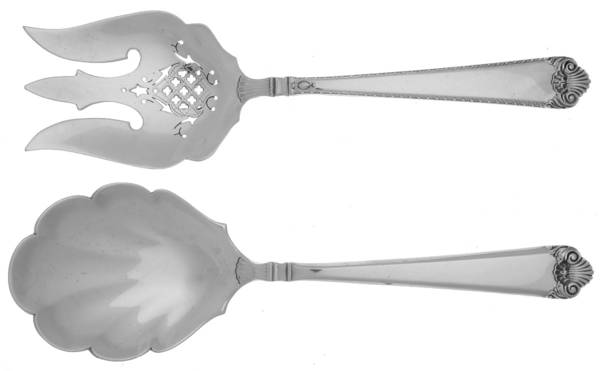 George II (Sterling, 1937) (2 Pc) Solid Salad Set