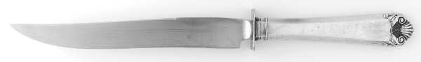 George II (Sterling, 1937, Monograms) Small Steak Carving Knife with Stainless Blade