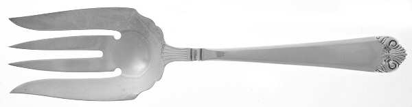 George II (Sterling, 1937) Small Solid Cold Meat Serving Fork