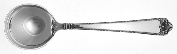 George II Rex-Handchsd (Sterling, 1936) Round Bowl Soup Spoon (Cream Soup)