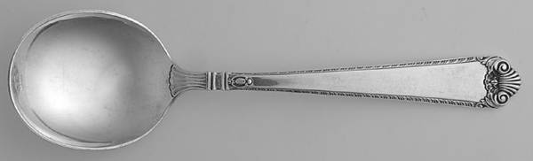 George II Rex-Handchsd (Sterling, 1936) Round Bowl Soup Spoon (Gumbo)