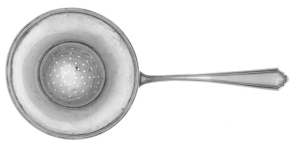 John Alden (Sterling, 1911) Solid Individual Overcup Tea Strainer