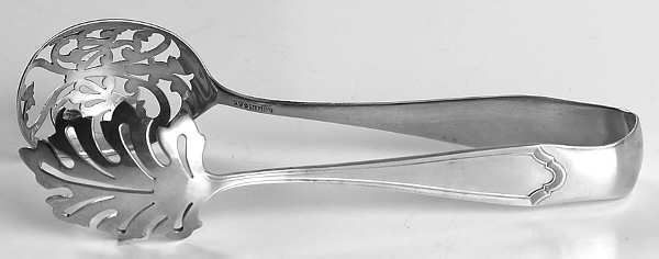 John Alden (Sterling, 1911) Large Ice Serving Tongs