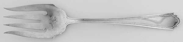 John Alden (Sterling, 1911) Medium Solid Cold Meat Serving Fork